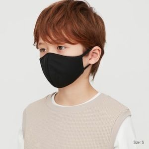 airism washable black face mask (pack of 3)